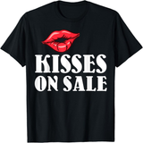 Funny Bachelor Party Kisses Saying Wedding Hen Night T-Shirt