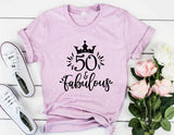 50 And Fabulous T-Shirt, 50th Birthday Party Shirt,50th Birthday Gift For Women, Birthday Queen Born In 1973, Hello 50,Chapter 50,Turning 50