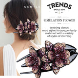 (Buy 2 Get 1 Free)Rhinestone Double Flower Hair Clip