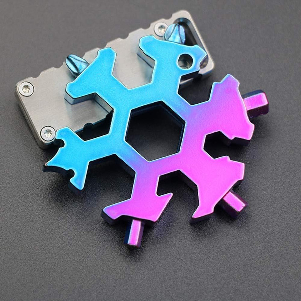 18 in 1 Portable Multifunctional Snowflake Shape Wrench