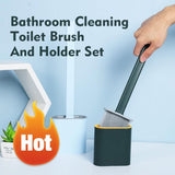 Bathroom Toilet Cleaning Brush And Holder Set