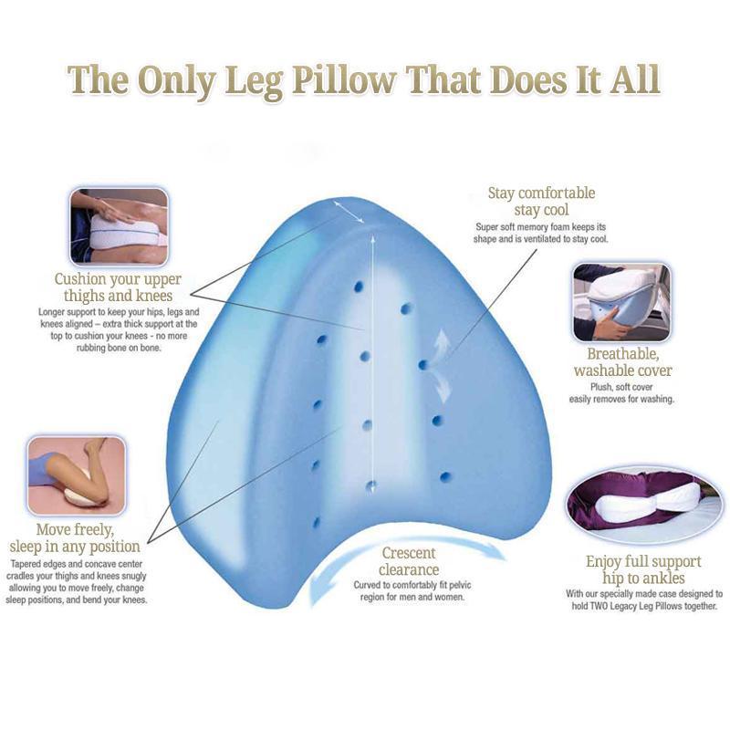 Comfortable leg pillow (with pillowcase)