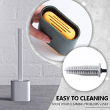 Bathroom Toilet Cleaning Brush And Holder Set
