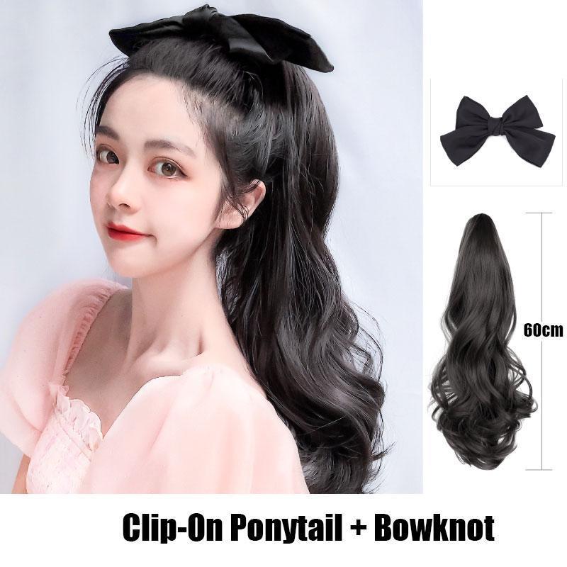 Bowknot Clip-On Ponytail