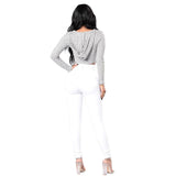 High Waisted-Rise Stretch Skinny Jeans