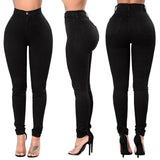 High Waisted-Rise Stretch Skinny Jeans