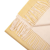 Yellow-white coloured alpaca wool scarf