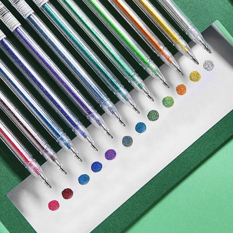 12 Colors Glitter Gel Pen Set