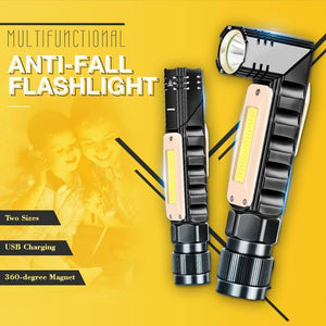Multifunctional 360-degree Magnet Anti-fall Flashlight
