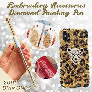 Embroidery Accessories Diamond Painting Tools (2000pcs Crystals For Free)